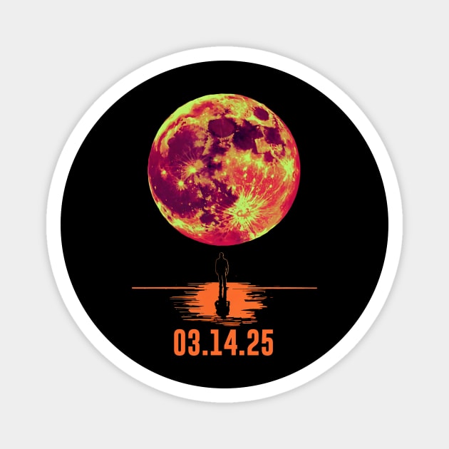 lunar-eclipse-march-2025-moon-lover Magnet by ArtistTee ⭐⭐⭐⭐⭐